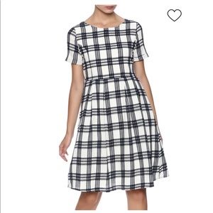 Orange Creek Fall Plaid Dress with pockets